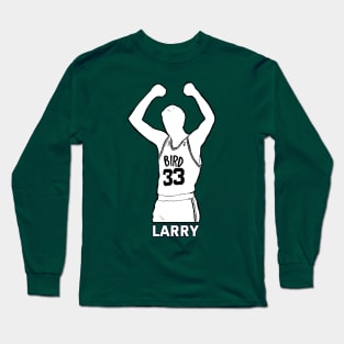 Larry Bird Retro Fan Art Long Sleeve T-Shirt